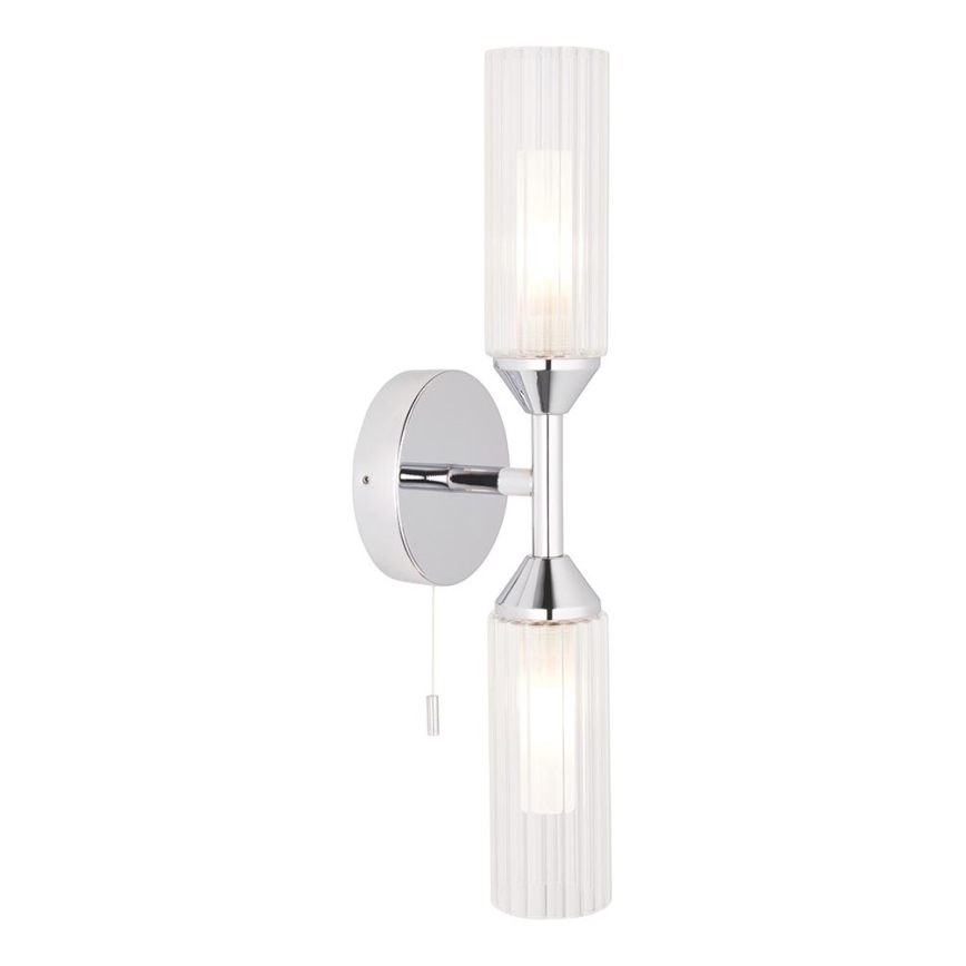 Endon 97172 - Настінний світильник для ванної NATORI 2xG9/3W/230V IP44 полірований хром