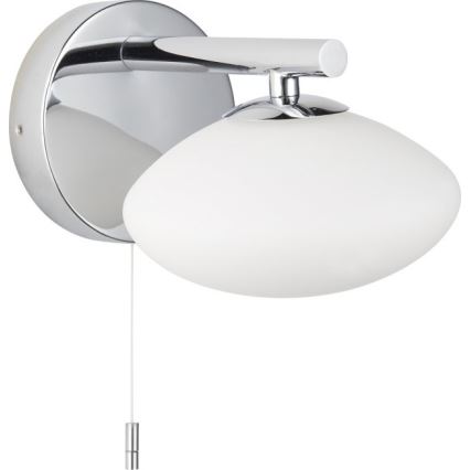 Endon 97181 - Настінний світильник для ванної кімнати MOBIAS 1xG9/3W/230V IP44 глянцевий хром/білий