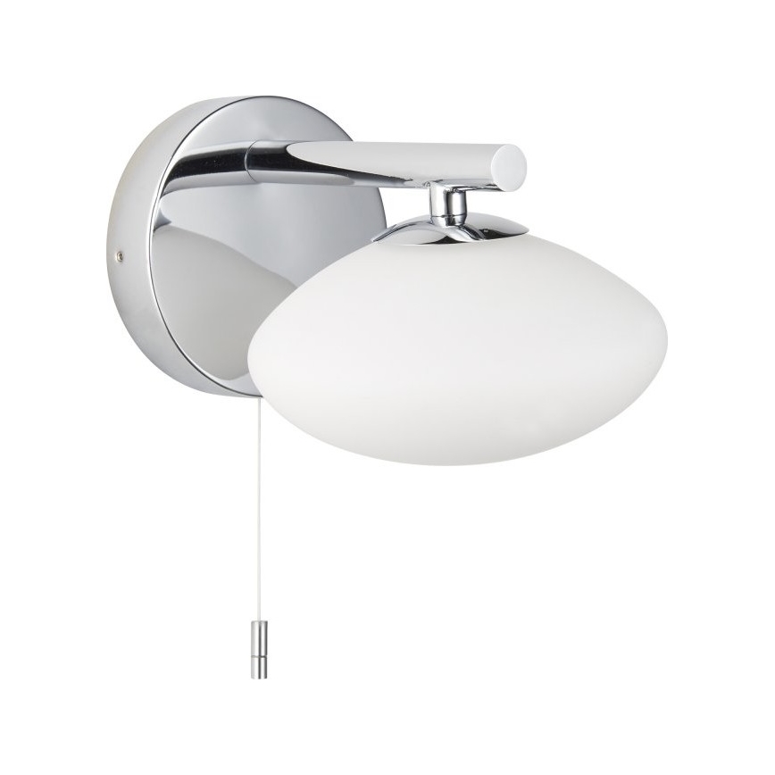 Endon 97181 - Настінний світильник для ванної кімнати MOBIAS 1xG9/3W/230V IP44 глянцевий хром/білий