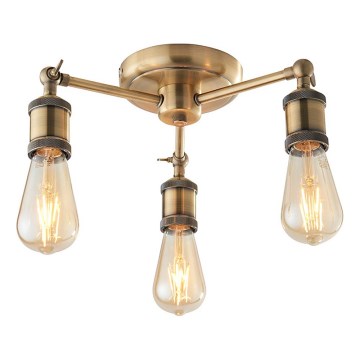 Endon 97243 - Точечный светильник HAL 3xE27/10W/230V латунь