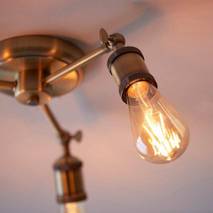 Endon 97243 - Точковий світильник HAL 3xE27/10W/230V латунь