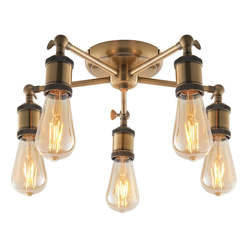 Endon 97244 - Точковий світильник HAL 5xE27/40W/230V латунь