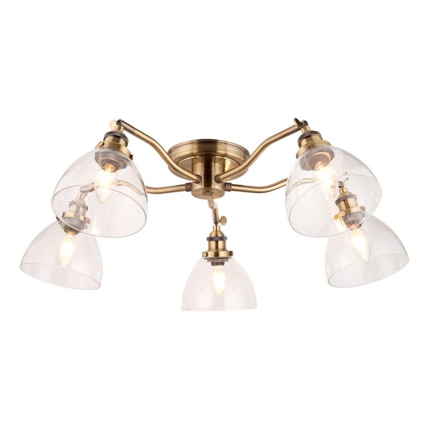 Endon 97248 - Точковий світильник HANSEN 5xE14/7W/230V латунь