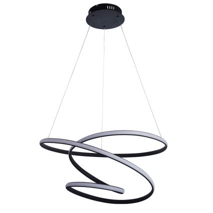 Endon 97632 - LED люстра на тросе DUNE LED/47,5 Вт/230 В 3000 К черная