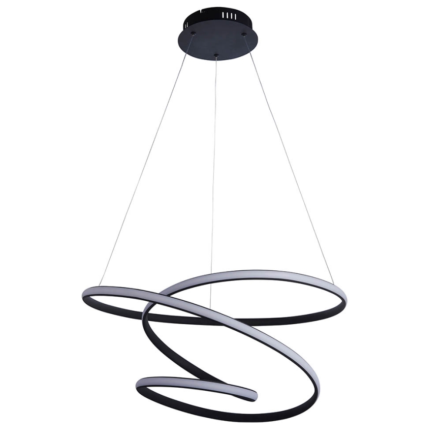 Endon 97632 - LED люстра на тросе DUNE LED/47,5 Вт/230 В 3000 К черная