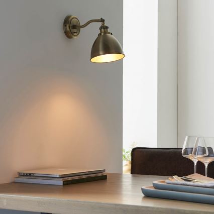 Endon 98746 - Настенный точечный светильник FRANKLIN 1xE14/7W/230V латунь