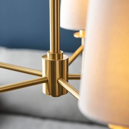 Endon 99458 - Люстра на ланцюгу 5xE14/6Вт/230В золота/біла