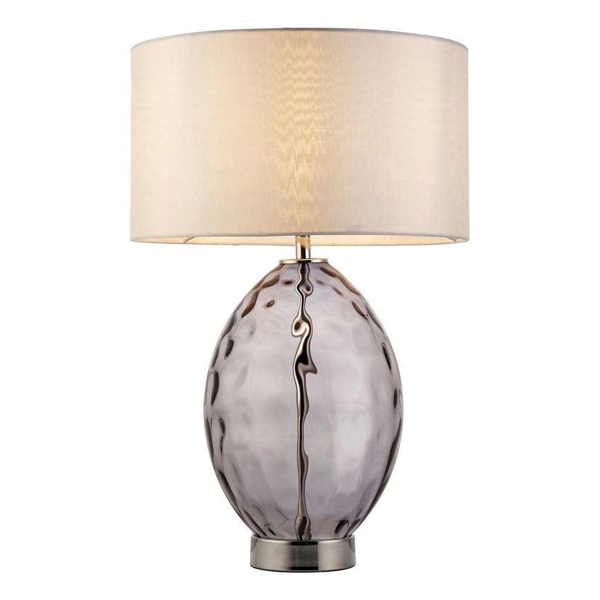 Endon 99581 - Настільна лампа ERIN з регулюванням яскравості 1xE27/10W/230V кремова/матовий хром/димчасто-чорний