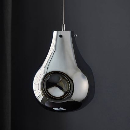 Endon 99788 - Люстра на тросі EUROPA 1xE27/10W/230V димчасто-чорна