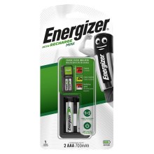 Energizer - Зарядний пристрій NiMH 3W/2xAA/AAA 700mAh 230V