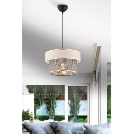 ERO подвесная лампа 1xE27/60W/230V кремовая/серый