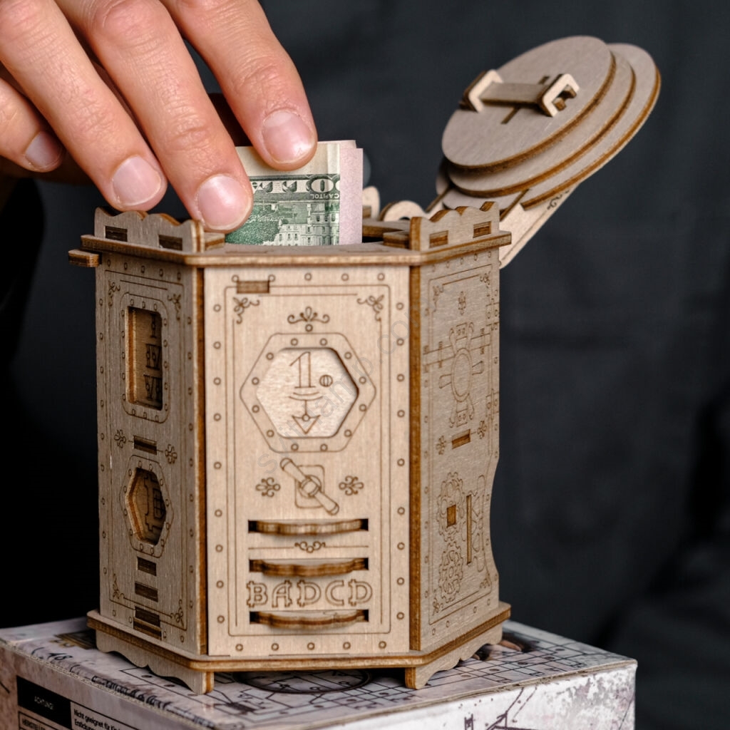 EscapeWelt 3D дерев'яна механічна головоломка Fort Knox Pro Світ ламп