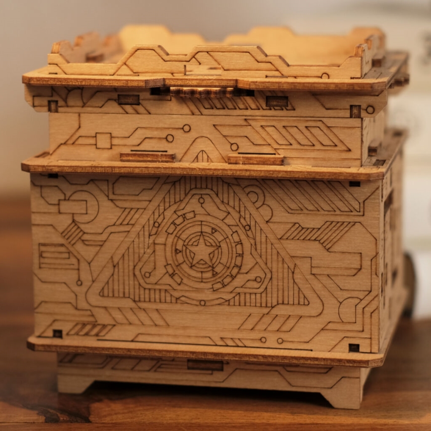 EscapeWelt - Деревянная механическая 3D-головоломка Orbital box