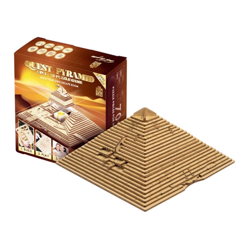 EscapeWelt - Деревянная механическая 3D-головоломка Пирамида