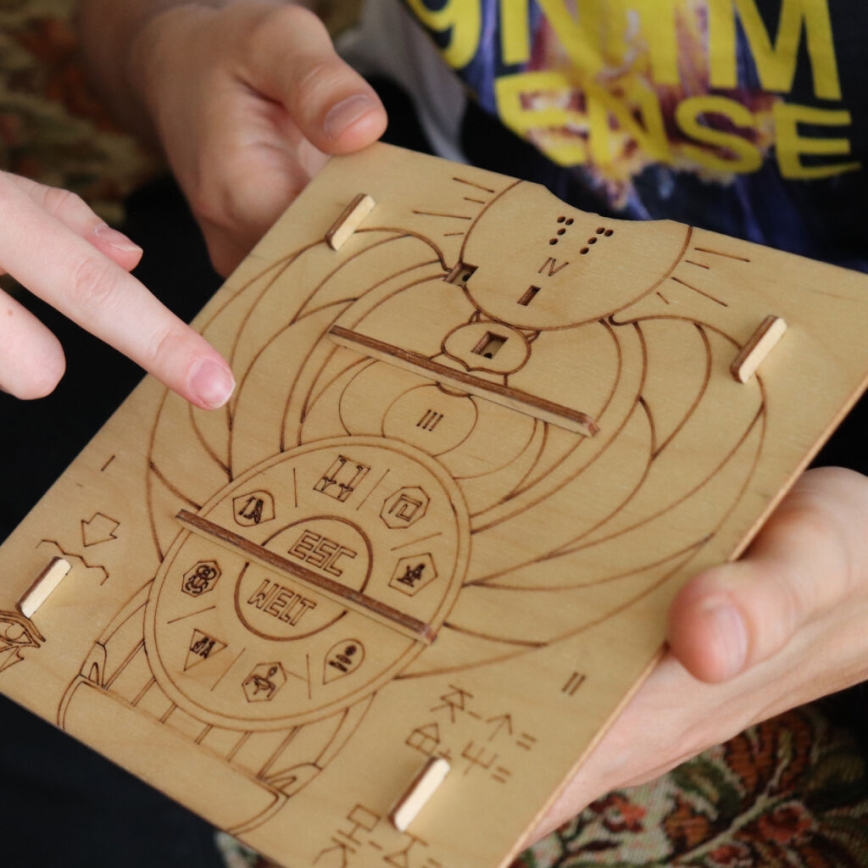 EscapeWelt - Деревянная механическая 3D-головоломка Пирамида