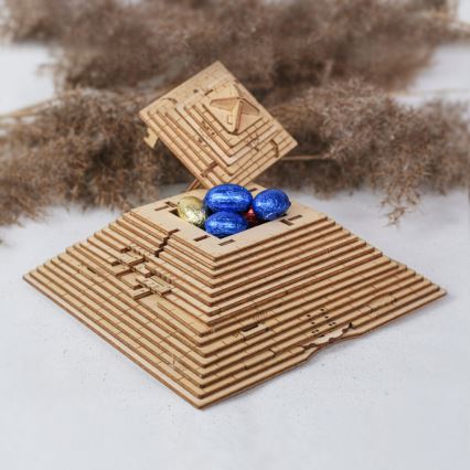 EscapeWelt - Деревянная механическая 3D-головоломка Пирамида