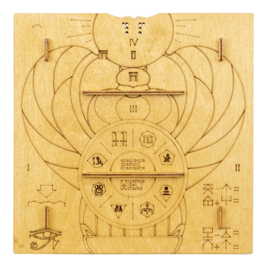 EscapeWelt - Деревянная механическая 3D-головоломка Пирамида