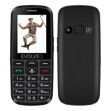 Evolveo - EasyPhone EG 4G мобильный телефон для пожилых людей, черный