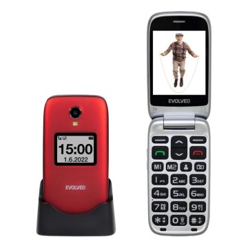 Evolveo - EasyPhone FS раскладной мобильный телефон для пожилых 2.8