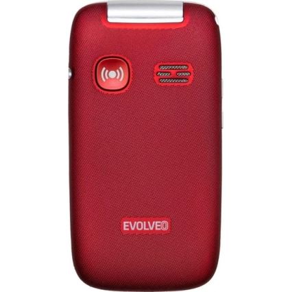 Evolveo - EasyPhone FS розкладний мобільний телефон для літніх людей 2.8 червоний