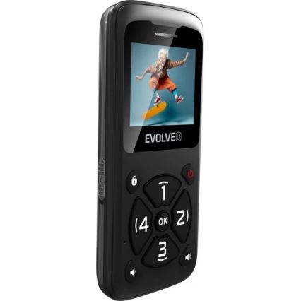 Evolveo - EasyPhone ID мобільний телефон для літніх людей чорний