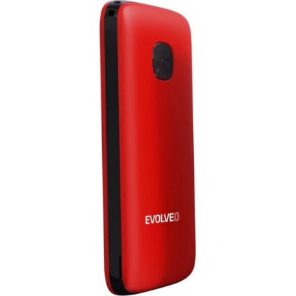 Evolveo - EasyPhone ID, красный мобильный телефон для пожилых людей
