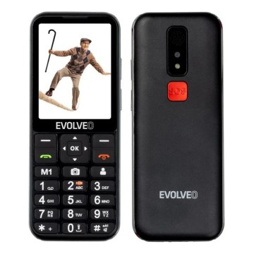 Evolveo - EasyPhone LT 4G мобільний телефон для літніх людей чорний