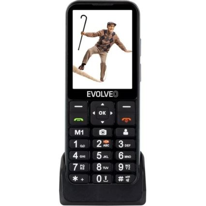 Evolveo - EasyPhone LT 4G мобільний телефон для літніх людей чорний