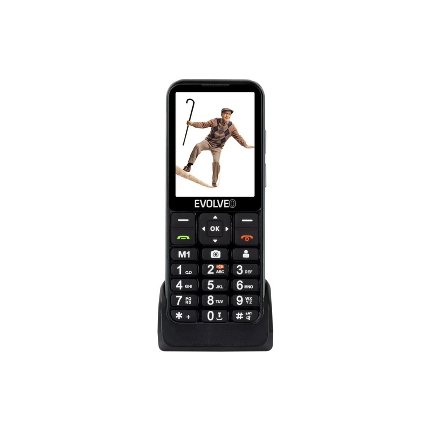 Evolveo - EasyPhone LT 4G мобільний телефон для літніх людей чорний