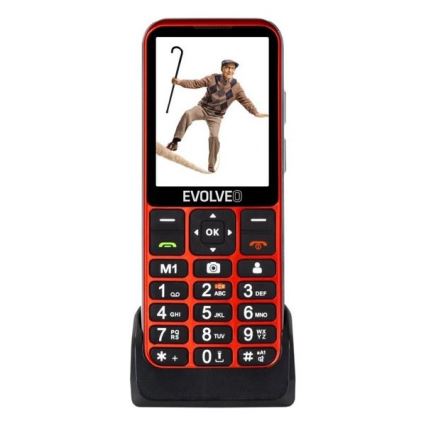 Evolveo - EasyPhone LT 4G мобільний телефон для людей похилого віку червоний