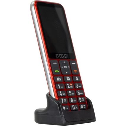 Evolveo - EasyPhone LT 4G мобільний телефон для людей похилого віку червоний
