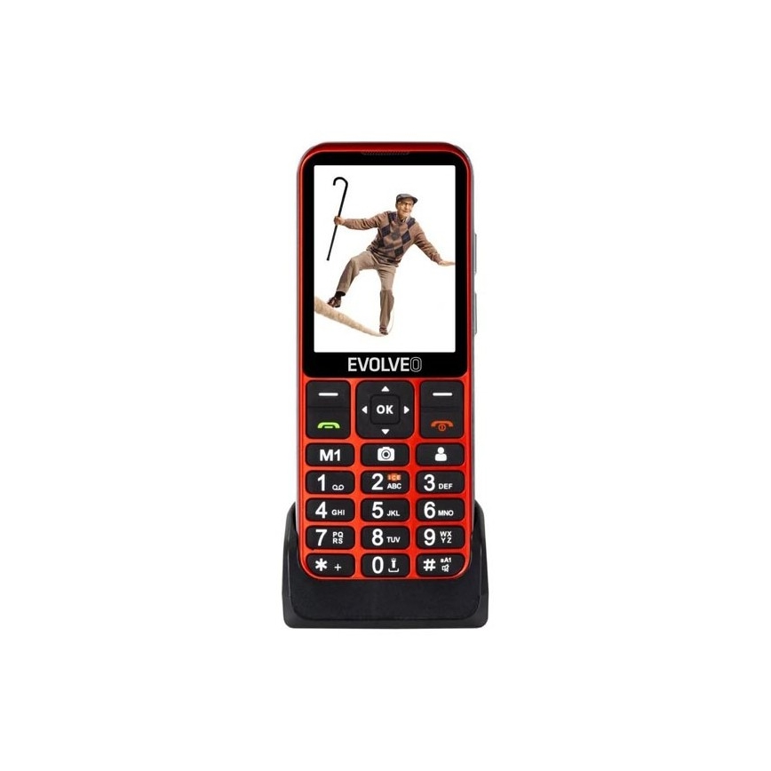 Evolveo - EasyPhone LT 4G мобильный телефон для пожилых людей красный