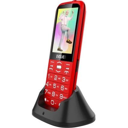 Evolveo - EasyPhone XO мобильный телефон для пожилых людей, красный