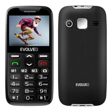 Evolveo - EasyPhone XR 2G мобільний телефон для людей похилого віку чорний