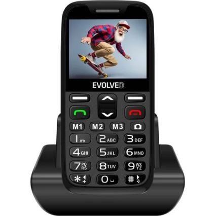 Evolveo - EasyPhone XR 2G мобильный телефон для пожилых чёрный