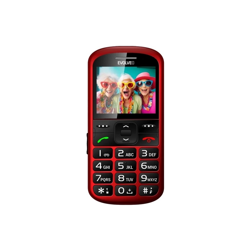 Evolveo - EasyPhone XS мобільний телефон для людей похилого віку червоний
