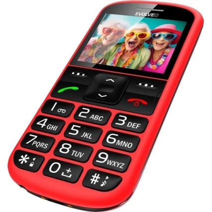 Evolveo - EasyPhone XS мобільний телефон для людей похилого віку червоний