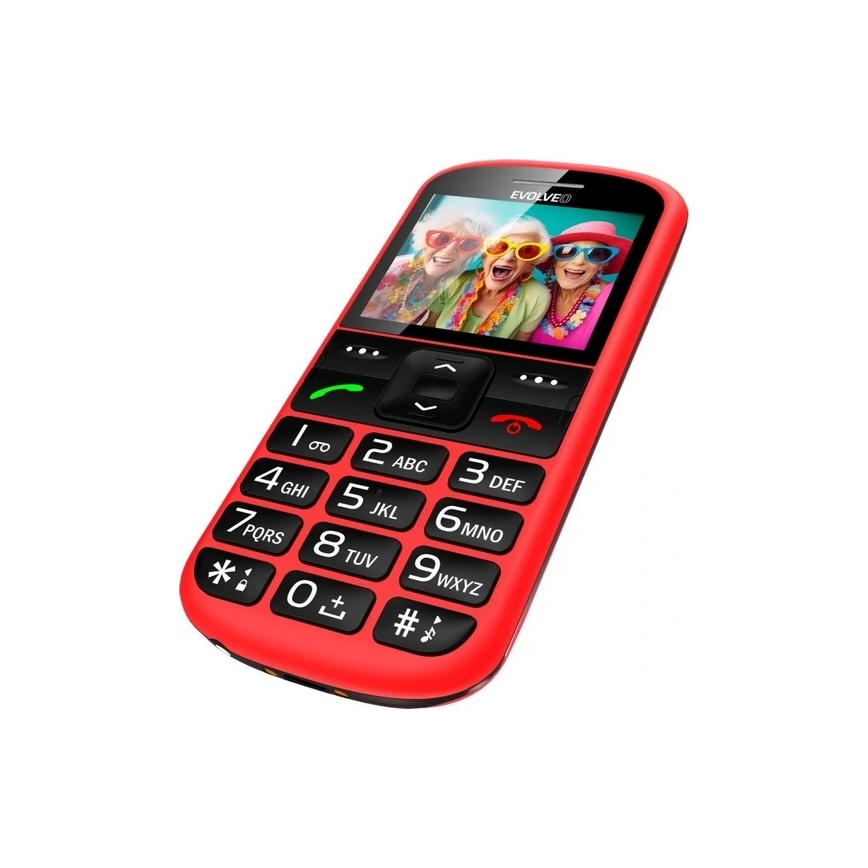 Evolveo - EasyPhone XS мобільний телефон для людей похилого віку червоний