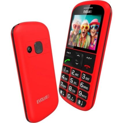 Evolveo - EasyPhone XS мобільний телефон для людей похилого віку червоний
