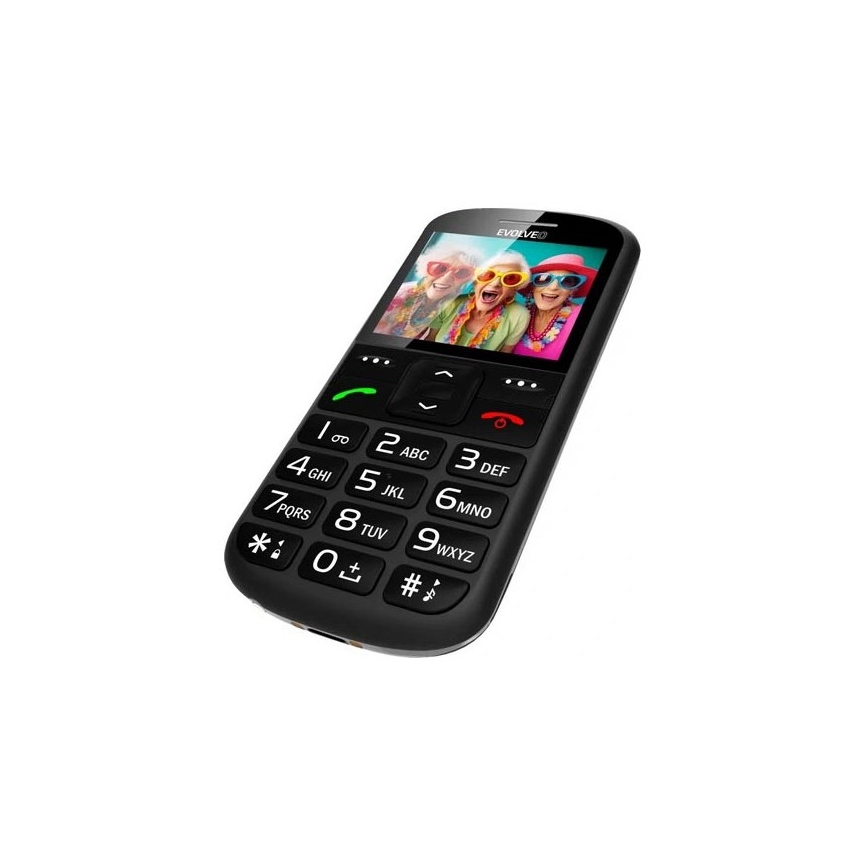 Evolveo - EasyPhone XS мобільний телефон для пенсіонерів чорний