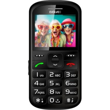 Evolveo - EasyPhone XS мобільний телефон для пенсіонерів чорний