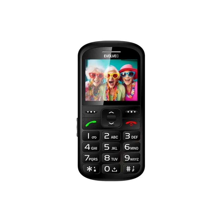 Evolveo - EasyPhone XS мобільний телефон для пенсіонерів чорний