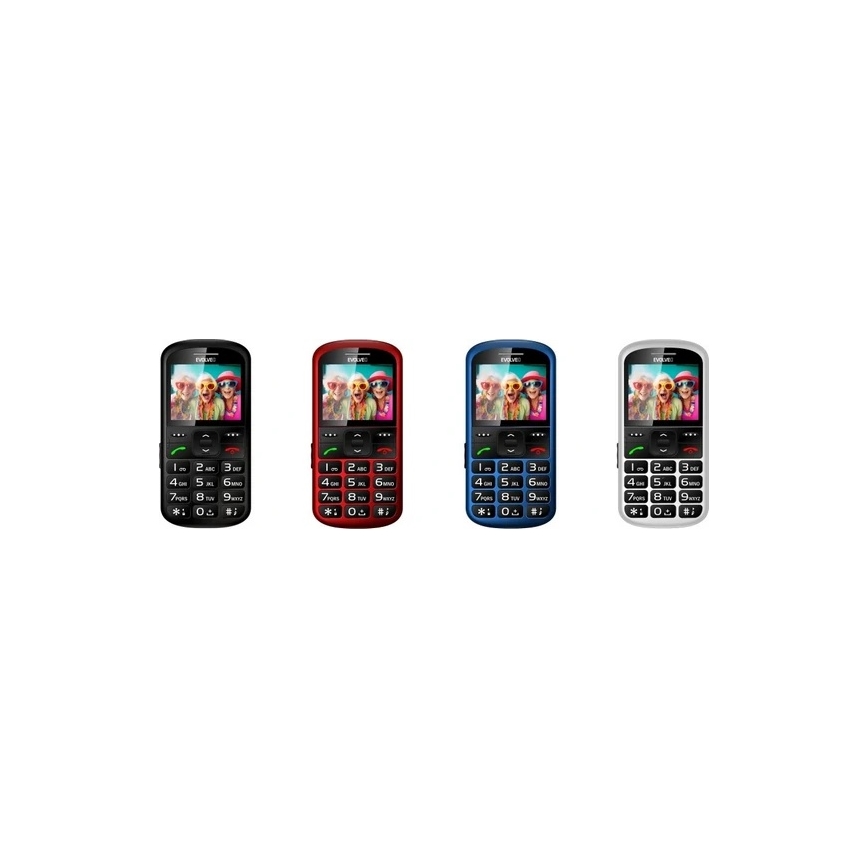 Evolveo - EasyPhone XS мобільний телефон для пенсіонерів чорний