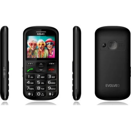 Evolveo - EasyPhone XS мобільний телефон для пенсіонерів чорний