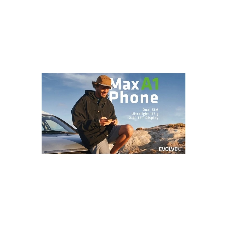 Evolveo - MaxPhone A1 кнопочный Dual SIM телефон чёрный