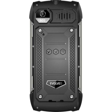 Evolveo - StrongPhone H1, водонепроницаемый Dual SIM телефон черный/серебристый