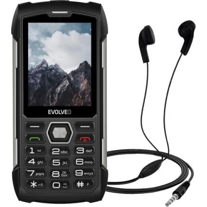 Evolveo - StrongPhone H1 водонепроникний Dual SIM телефон чорний/сріблястий