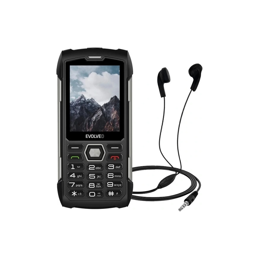 Evolveo - StrongPhone H1 водонепроникний Dual SIM телефон чорний/сріблястий