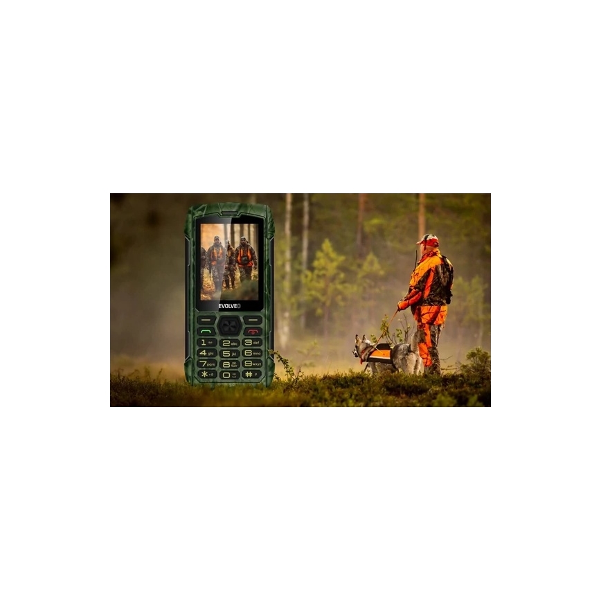 Evolveo - StrongPhone H1 водонепроникний телефон з підтримкою двох SIM-карт у мисливському камуфляжі