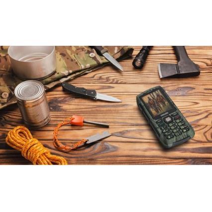 Evolveo - StrongPhone H1 водонепроникний телефон з підтримкою двох SIM-карт у мисливському камуфляжі